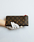 Louis Vuitton Adele Wallet, &pound;265, Accessories, Brown/Red, Canvas, Front view